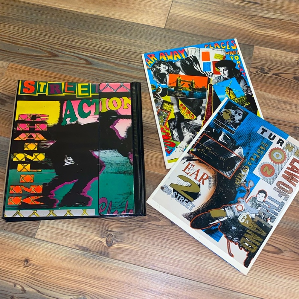 Vintage 1980’s Gitano Trapper Keeper 3 Ring Binder & Folders